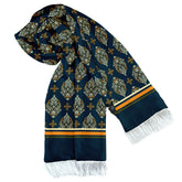 GREEN & YELLOW MYSTERY SILK MEN SCARF